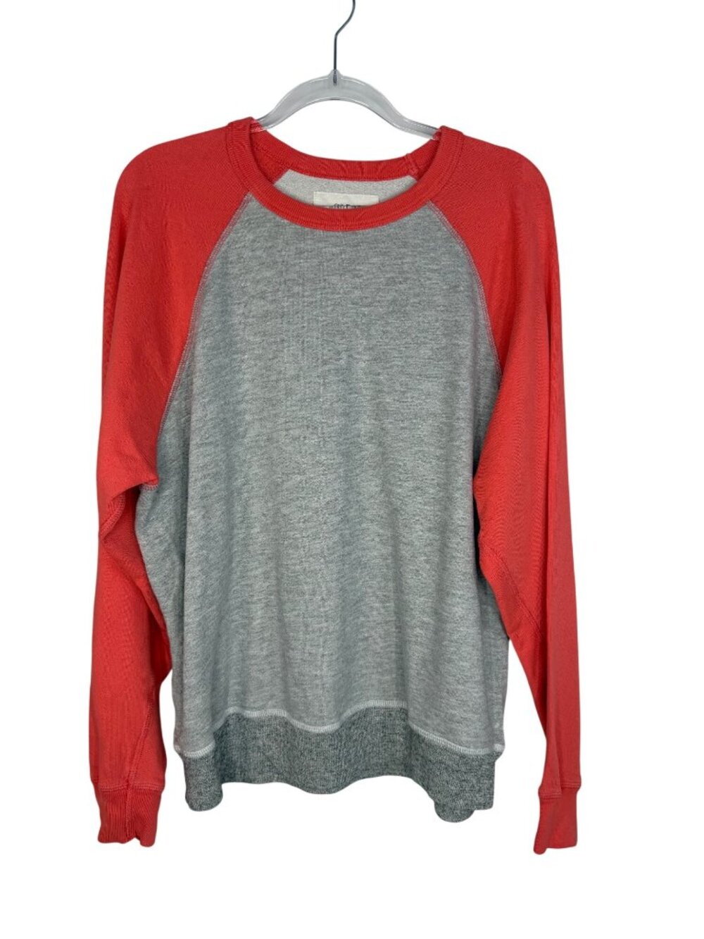 The GREAT. Sweatshirt in Gray & Coral Vanity Size 2 = US Medium